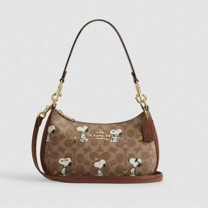 4. Coach x Peanuts Teri Bag for Women – Signature Canvas with Snoopy
