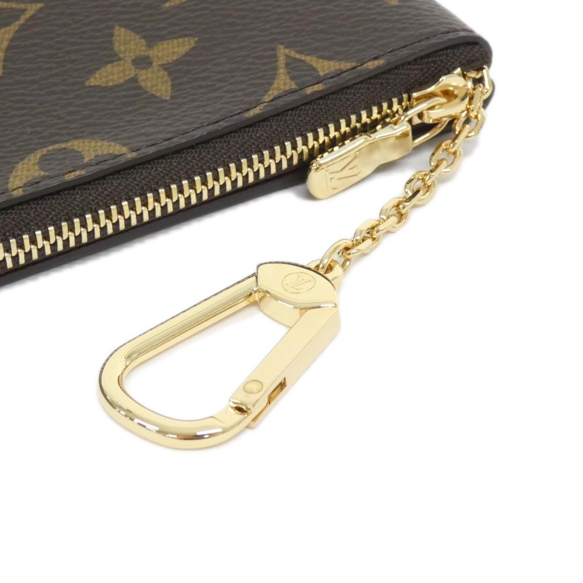 Louis Vuitton Key Pouch M62650 Monogram Canvas Coin Card Holder with Key Ring