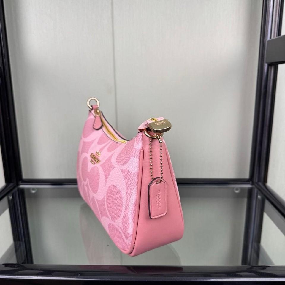 NWT Coach Teri Shoulder Bag in Signature Canvas CAL51/CV933 Powder Pink Crossbody Purse