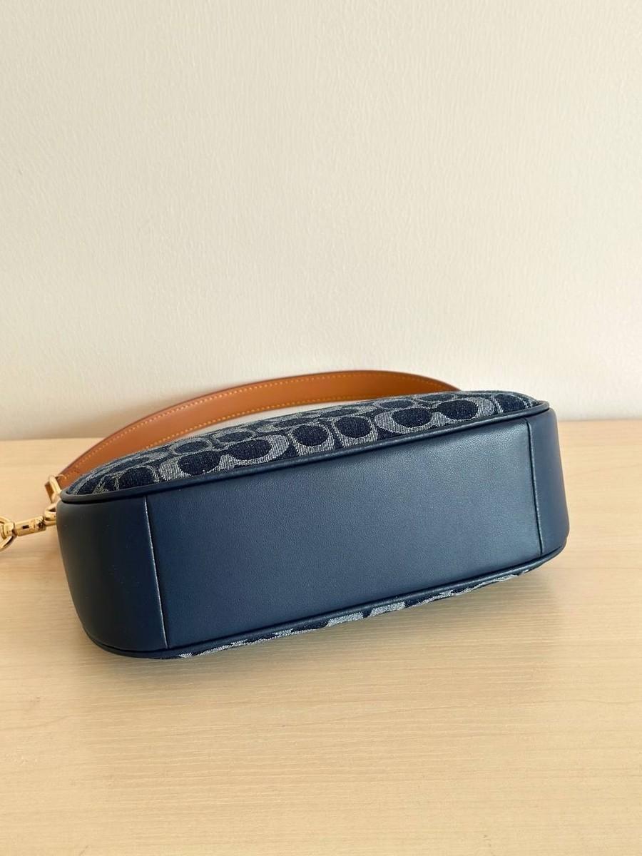 Coach CAF82 Denim/Natural Teri Shoulder Bag Signature Denim Outlet