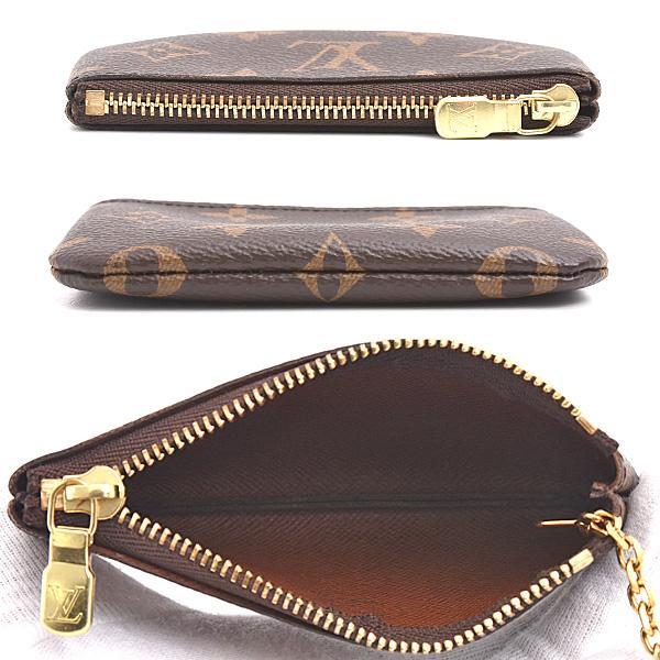 Louis Vuitton Key Pouch M62650 Monogram Canvas Coin Card Holder with Key Ring
